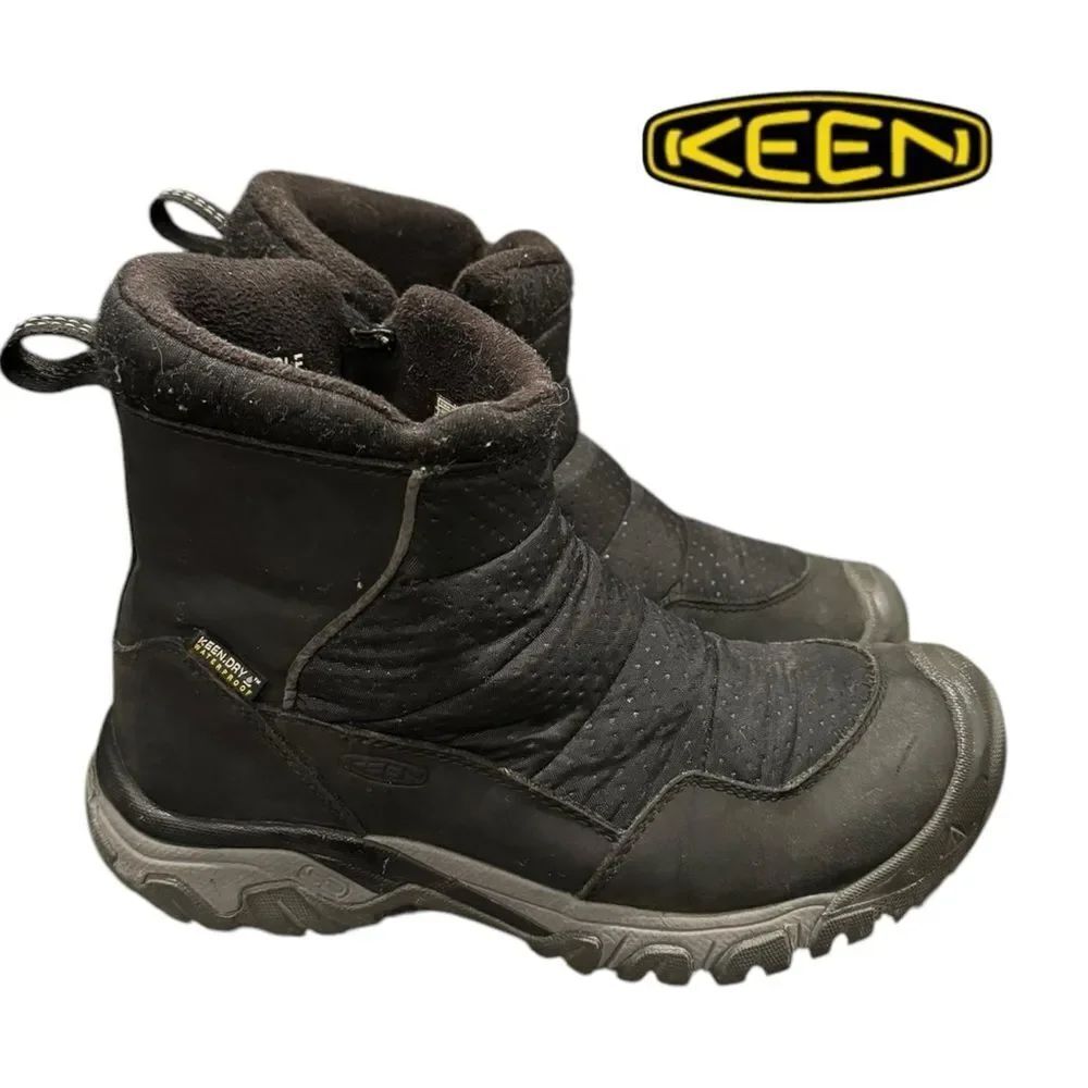 KEEN Women's Hoodoo III Low Zip-w Black Snow Boots 7